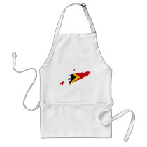 East Timor flag map aprons