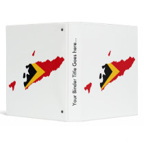 East Timor Flag Map full size Binders