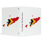 East Timor Flag Map full size binders