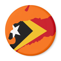 East Timor flag map magnets by FlagStore East Timor flag map magnets