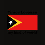 East Timor Flag Map Text Ladies Baby Doll
