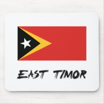 East Timor Flag mousepads