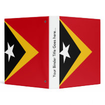 East Timor High quality Flag Vinyl Binder