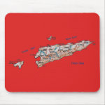 East Timor Map Mousepad