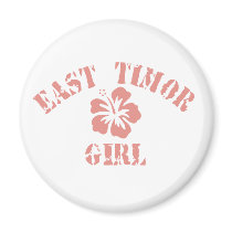 East Timor Pink Girl magnets