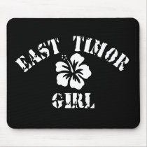 East Timor Pink Girl mousepads