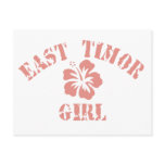 East Timor Pink Girl Post Cards