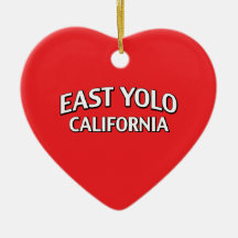 East Yolo California Christmas Ornament