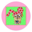 Easter Airedale stickers by Airedales_by_Joanne Easter Airedale stickers