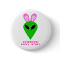 Easter Alien Button by thehatch Easter Alien Button