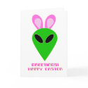 Easter Alien Card by thehatch Easter Alien Card