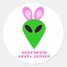 Easter Alien Sticker