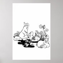 Easter Animals Posters