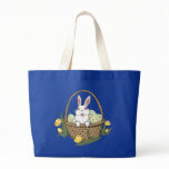 Easter Art Tote Bag Easter Bunny Art Shopping Bag