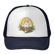 Easter Bag Caps Easter Bunny Art Caps & Hats