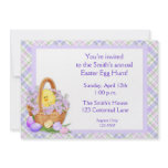 Easter Basket Chick Custom Invites