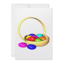 Easter Basket Custom Invitations
