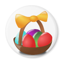 Easter Basket Fridge Magnet