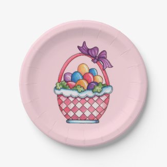 Easter Basket - Paper Plates 7 Inch Paper Plate