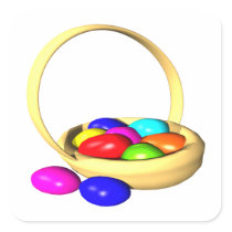 Easter Basket Sticker
