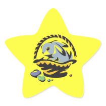 Easter Basket Star Sticker