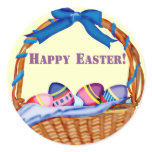 Easter Basket T shirts and Easter Gifts Round Sticker
