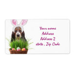 Easter Basset Hound shipping labels