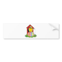 Easter Bird Egg Bumper Sticker