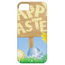 Easter birds and eggs with sign iPhone 5 cover