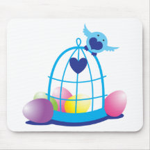 easter birdy mouse pad