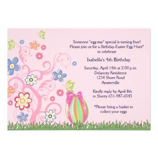 Easter Birthday Party Invitation