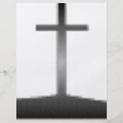 Easter black and white crosses flyers by marylouroche