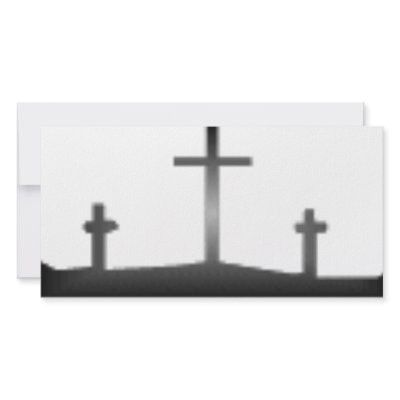 Easter black and white crosses photo card template by marylouroche