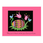 Easter Blessing Ukrainian Folk Art Post Card