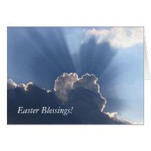 Easter blessings customizable card or invitation