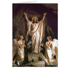 Easter Blessings Fine Art Customizable Easter Card