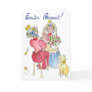 Easter Bonnet Greeting Card card