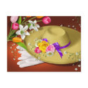 Easter Bonnet Postcard by Cherika Easter Bonnet Postcard