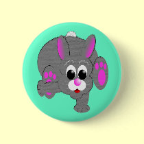 Easter Breakdance Bunny buttons