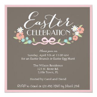 Easter Brunch Customized Announcement Cards