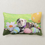 Easter - Bulldog - Delilah Throw Pillows