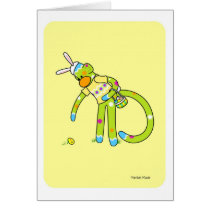 Easter Bunkey Greeting Card cards