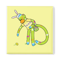 Easter Bunkey Magnet magnets