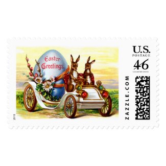 Easter Bunnies in Automobile