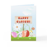 Easter Bunnies In The Grass 2 Greeting Card
