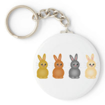 Easter Bunnies Keychain