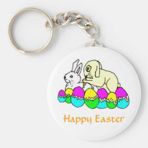 Easter Bunnies Keychains