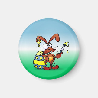 Easter Bunny 1 Inch Round Magnet