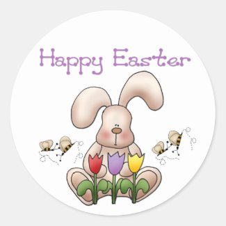 Easter Bunny 2 - Happy Easter Stickers