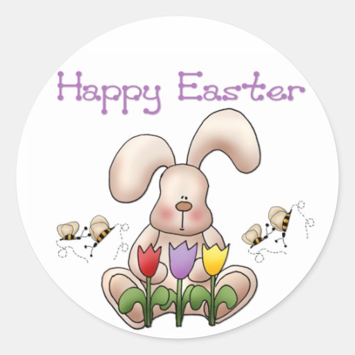 Easter Bunny 2 - Happy Easter Stickers